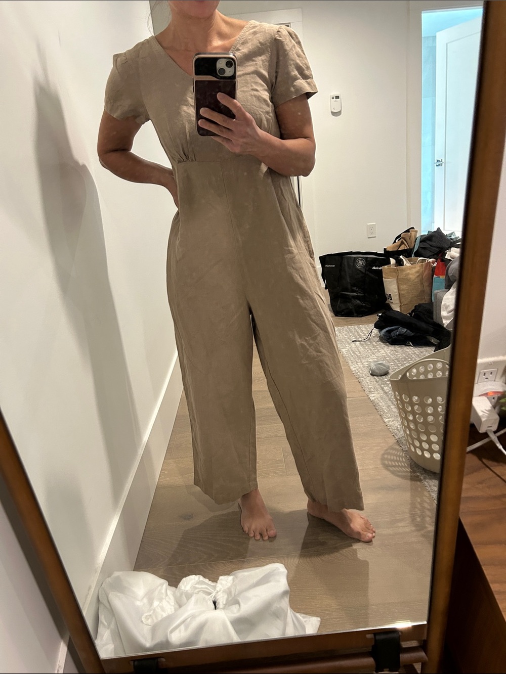 Oak and Fort XS linen jumpsuit